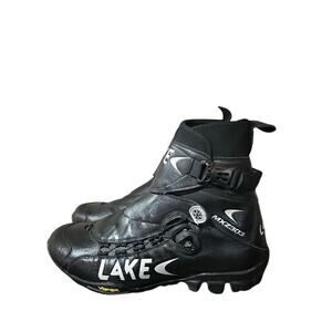 Lake Men's Cycling Boots MXZ303 Sz 13.5 EU 48 Black Winter Vibram Thinsulate